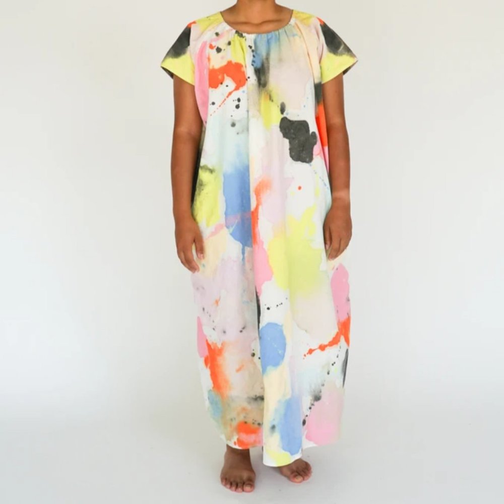 STATE THE LABEL LAVERNE DRESS MONOPRINT - S/M